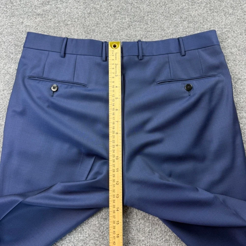 Ermenegildo Zegna Trofeo 600 Luxury Wool Silk Blue‎ Suit Mens Sartorial Italy